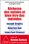 Richesse des nations et bien-être des individus. 
Performances économiques et progrès social 